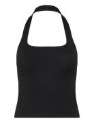Square Neck Tank Top Tops T-shirts & Tops Sleeveless Black Weekday