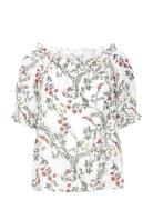 Byimilda Off Shoulder Blouse - Tops Blouses Short-sleeved White B.youn...