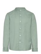 Shirt .-- Sergi Tops Shirts Long-sleeved Shirts Green Mango