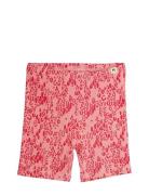 Mini Leopard Aop Bike Shorts Bottoms Shorts Pink Mini Rodini
