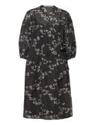 Davida Wrap Dress Polvipituinen Mekko Black Second Female
