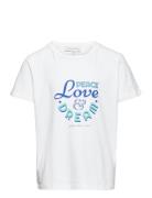 Mini Dream Tee Tops T-shirts Short-sleeved White Malina