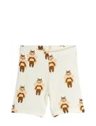 Bees Aop Bike Shorts Bottoms Shorts Cream Mini Rodini