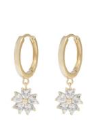 Nisi Flower Pendant Ear Accessories Jewellery Earrings Hoops Gold SNÖ ...