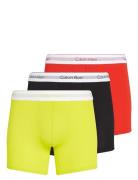 Boxer Brief 3Pk Bokserit Multi/patterned Calvin Klein