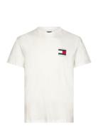 Tjm Reg Flag Graph Bckprnt T Ext Tops T-shirts Short-sleeved White Tom...