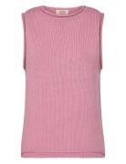 Mmaubin Sl Knit Top Tops T-shirts & Tops Sleeveless Pink MOS MOSH