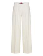 Halati Bottoms Trousers Wide Leg White HUGO