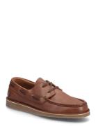 Meaden Leather Purjehduskengät Kengät Brown Fred Perry