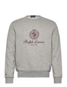 Fleece Graphic Sweatshirt Tops Sweat-shirts & Hoodies Sweat-shirts Gre...