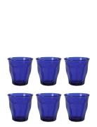 Dricksglas Picardie Safirblå X 6 Home Tableware Glass Drinking Glass B...