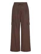Linen Cargo Trousers Bottoms Trousers Cargo Pants Brown Mango