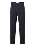 Slh172-Slim Tape Lorent Flex Pants Noos Bottoms Trousers Formal Navy S...