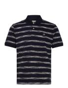 Striped Polo Tops Polos Short-sleeved Black GANT