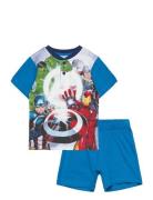 Pyjama Pyjamasetti Pyjama Multi/patterned Marvel