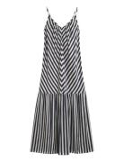 Maxi Chevron Striped Strap Dress Maksimekko Juhlamekko Multi/patterned...