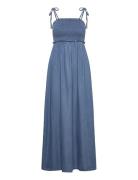 Onlcharis Life Smock Maxi Dress Wvn Maksimekko Juhlamekko Blue ONLY