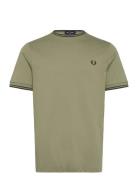 Twin Tipped T-Shirt Designers T-shirts Short-sleeved Khaki Green Fred ...