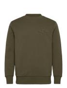 Reg Tonal Shield C-Neck Sweat Tops Sweat-shirts & Hoodies Sweat-shirts...