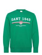 Graphic C-Neck Sweat Tops Sweat-shirts & Hoodies Sweat-shirts Green GA...