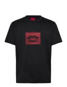 Deterni Tops T-shirts Short-sleeved Black HUGO