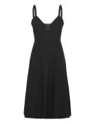 Ariette Strappy Midi Dress Lyhyt Mekko Black French Connection