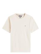 Ess Seasonal Reg Fit Solid Tee Tops T-shirts Short-sleeved Cream Tommy...