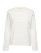 Tasaraita Relaxed Longsleeve Tops T-shirts & Tops Long-sleeved White M...
