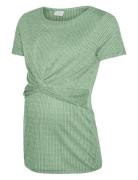Mlanli June Ss Jrs Top 2F A. Tops T-shirts & Tops Short-sleeved Green ...