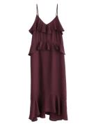Dress Sabrin Maksimekko Juhlamekko Burgundy Lindex