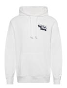 Tjm Stack Back Logo Hoodie Ext Tops Sweat-shirts & Hoodies Hoodies Whi...