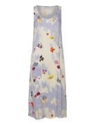 2263 Dry Viscose, Tank Long Dress Polvipituinen Mekko Purple STINE GOY...