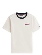Americana Graphic Tee Tops T-shirts Short-sleeved White Tommy Hilfiger