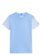 Mini Corp T-Shirt Tops T-shirts Short-sleeved Blue Tommy Hilfiger