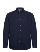 Solid Heritage Oxford Rf Shirt Tops Shirts Casual Blue Tommy Hilfiger