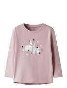 Nmfvix Ls Top Tops T-shirts Long-sleeved T-shirts Pink Name It