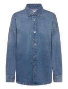 Relaxed Linen Denim Shirt Dayton Tops Shirts Long-sleeved Blue Calvin ...