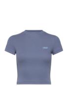 Tjw Slim Sh Script Tee Tops T-shirts & Tops Short-sleeved Blue Tommy J...