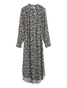 Reg Floral Print Dress Polvipituinen Mekko Multi/patterned GANT