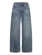 Missy Low Rise Loose Straight Leg Jeans Bottoms Jeans Wide Blue Weekda...