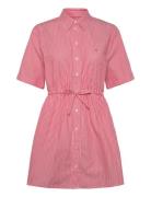 Tjw Mini Stripe Shirt Dress Lyhyt Mekko Pink Tommy Jeans