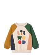 Aude Placement Sweatshirt Tops Sweat-shirts & Hoodies Sweat-shirts Cre...