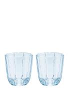 Lily Vandglas 32 Cl Blue Iris 2 Stk. Home Tableware Glass Drinking Gla...