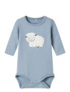 Nbmlamb Ls Body Box Bodies Long-sleeved Blue Name It