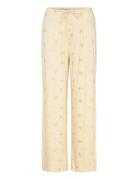 Drawstring Wide Trousers Bottoms Trousers Wide Leg Yellow Gina Tricot