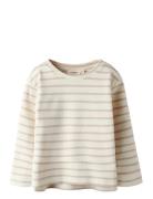 Nmflimia Ls Loose Top Lil Tops T-shirts Long-sleeved T-shirts Cream Li...
