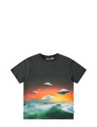 Roxo Tops T-shirts Short-sleeved Black Molo