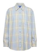 Ecristy_B Tops Shirts Long-sleeved Blue HUGO BLUE