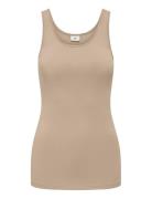 Jdyava S/L Tank Top 180 Jrs Noos Tops T-shirts & Tops Sleeveless Beige...