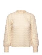 Jdyavery L/S Lace Top Jrs Noos Tops Blouses Long-sleeved Cream JDY